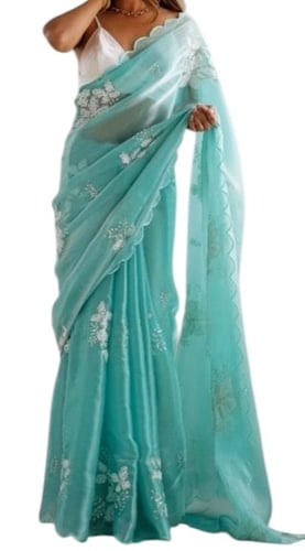 Aqua Bloom Elegance أناقة الزهور التركوازية