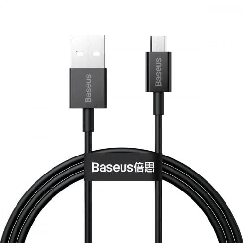كيبل يواس بي مايكرو 1 متر - اسود Baseus