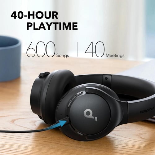 سماعة راس مع خاصية العزل (الغاء الضجيج)بطارية تدوم...