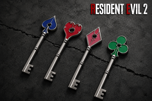 مجموعة مفاتيح مركز شرطة راكون – Resident Evil 2