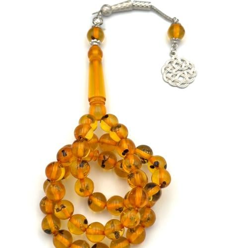 سبحة بكلايت عسلي محشر - طربزونة معدن