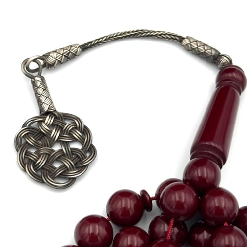 عنابي غامق- طربزونة فضة