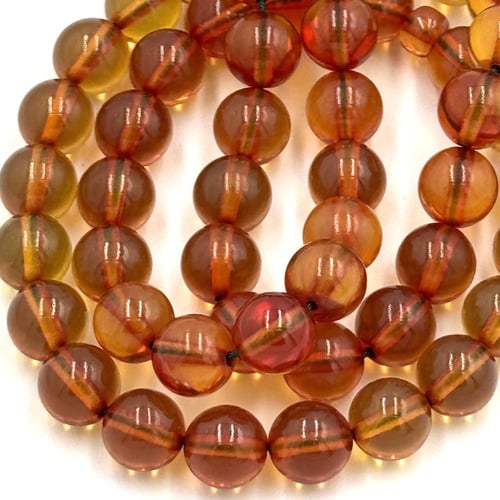 سبحة زعفران لون عسلي