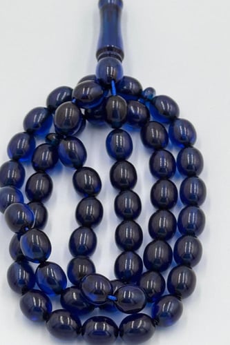 سبحة زعفران لون ازرق غامق