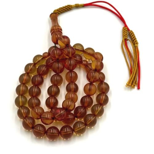 سبحة زعفران لون عسلي