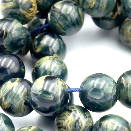 سبحة بكلايت لون زيتي مموج- كركوشة