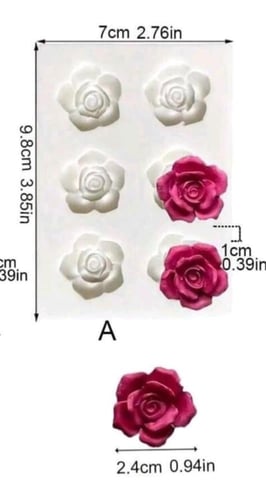 قالب سيلكون الجوري ديكور
