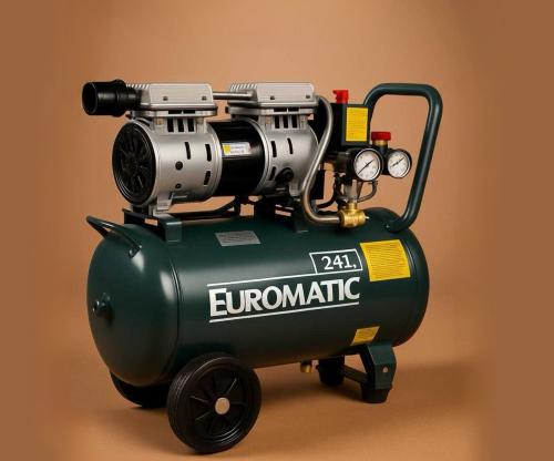 Euromatic كمبروسر هواء كبير بدون زيت