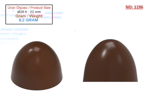 قالب بونبون تركي مقاس 1196