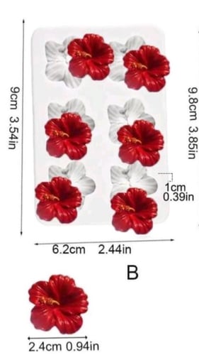 قالب سيلكون الجوري ديكور