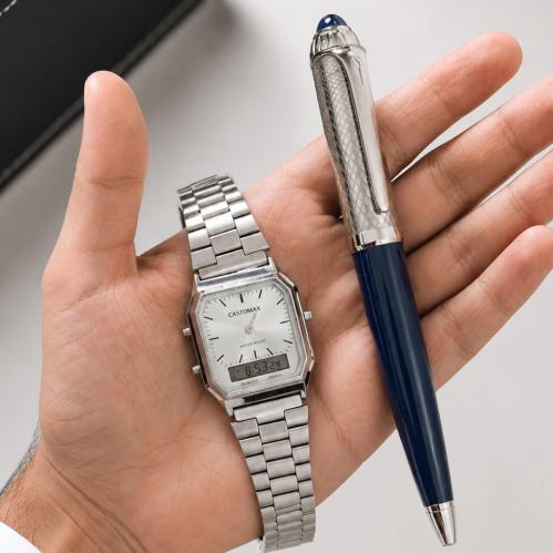 ساعة كاسيو CASIO VINTAGE مع قلم هدية