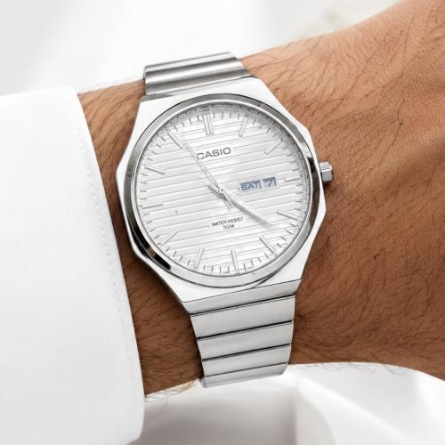 ساعة كاسيو CASIO MTP ابيض