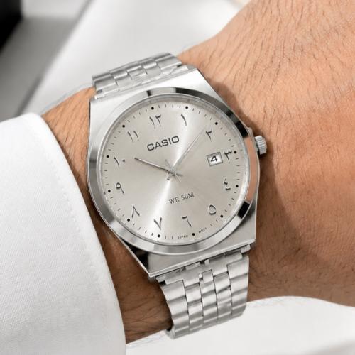 ساعة كاسيو CASIO MTP رصاصي