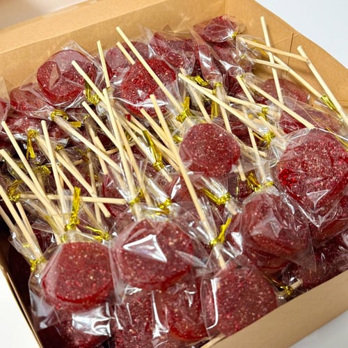 100 حبة حوامض - بوكس لولي بوب لفايف قمر الدين أحمر...