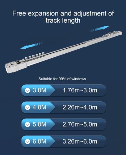 ستارة ذكية بمحرك - 2 متر - زيجبي