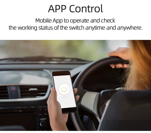 مفتاح انارة ذكي أزرار ( ثلاثي ) من بلاستيك مقسي AB...