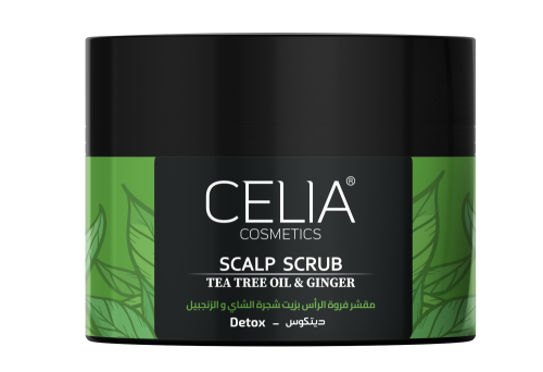 مقشر فروه راس سيليا بشره الشاي و الزنجبيل