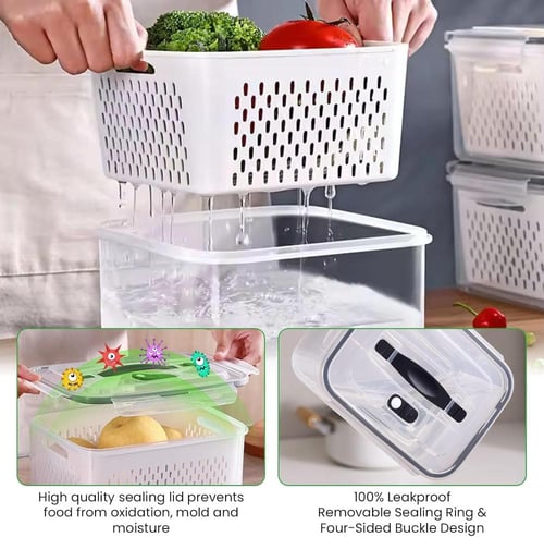 طقم علب بلاستيك 5 قطع