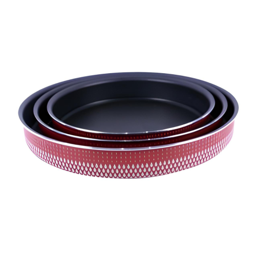 طقم صواني مونديال غير لاصقة 3 قطع32/28/24سم