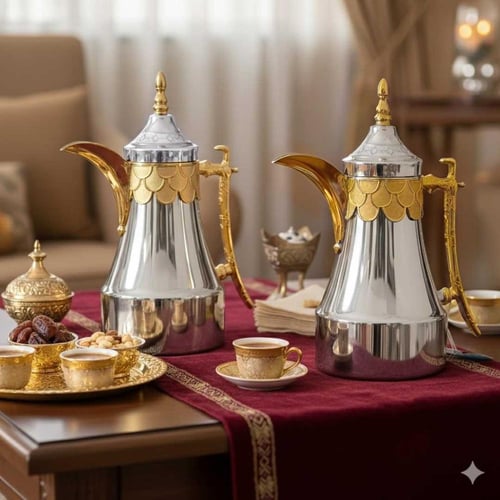 طقم ترامس البيرق شاي وقهوة 5 الوان