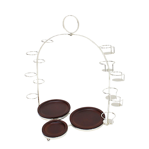 شيالة ترامس + فناجين فضي