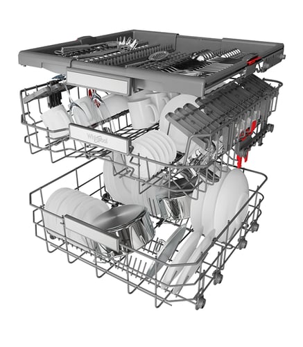 ويرلبول - غسالة صحون, 10 برامج, 14 مكان للتخزين
