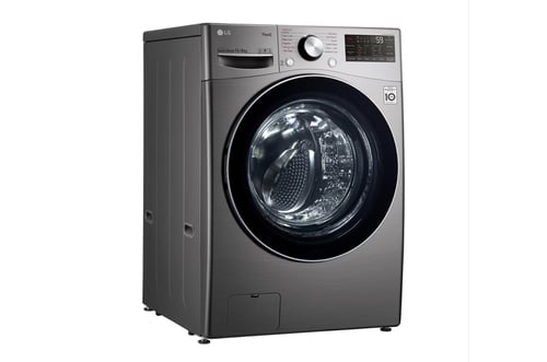إل جي - غسالة تحميل أمامي، سعة غسيل 15 كجم، تجفيف...