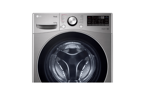 إل جي - غسالة تحميل أمامي، سعة غسيل 13 كجم، تجفيف...