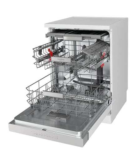 ويرلبول - غسالة صحون, 10 برامج, 14 مكان للتخزين