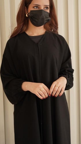 كريب ملكي سادة بمطاط للكم