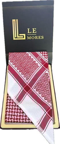 شماغ لي موريس كلاسيك احمر C2