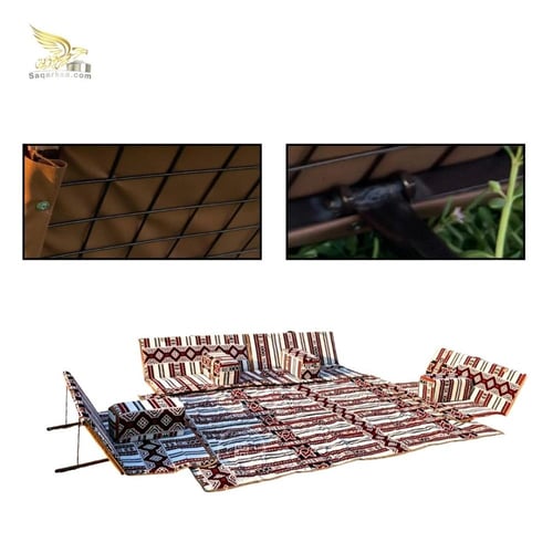 طقم فرشة تخييم فاخر – أربع مراكي وكراسي لجلسة خارج...