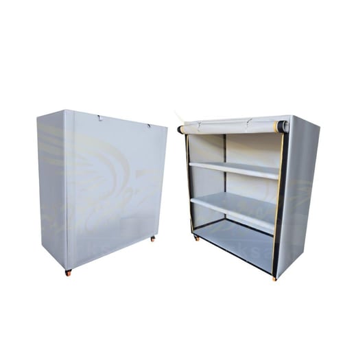 دولاب تخزين كوري للاستخدام المنزلي والخارجي - 3 رف...