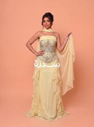 فستان سهرة كورسيه شك
