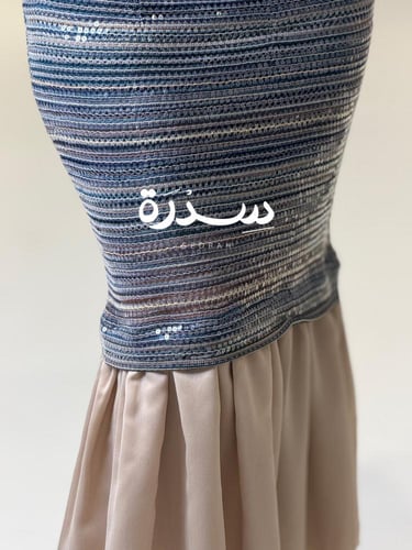 فستان بوكليه مقلم