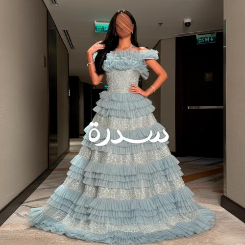 فستان سهرة ملكي تل