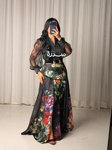 فستان ناعم مشجر