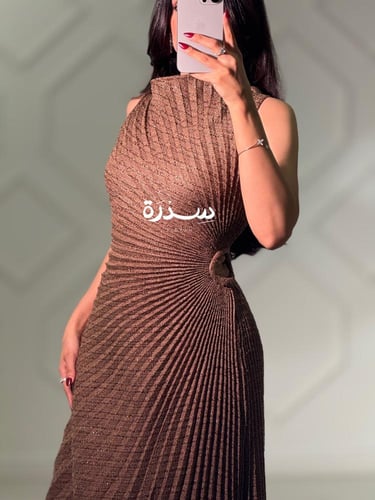 فستان ناعم بلاسيه لامع