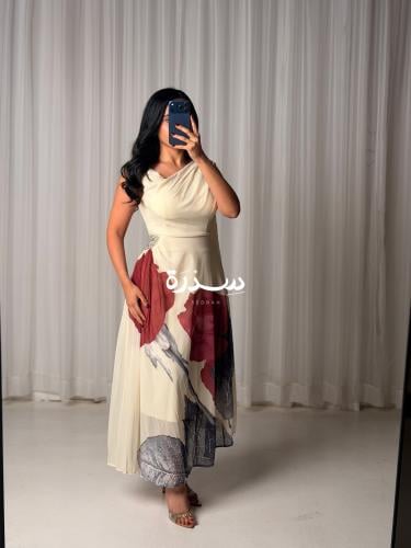 فستان ناعم مشجر