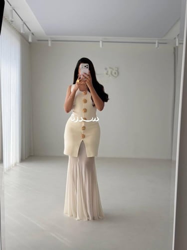 طقم بوكليه بتنورة تل