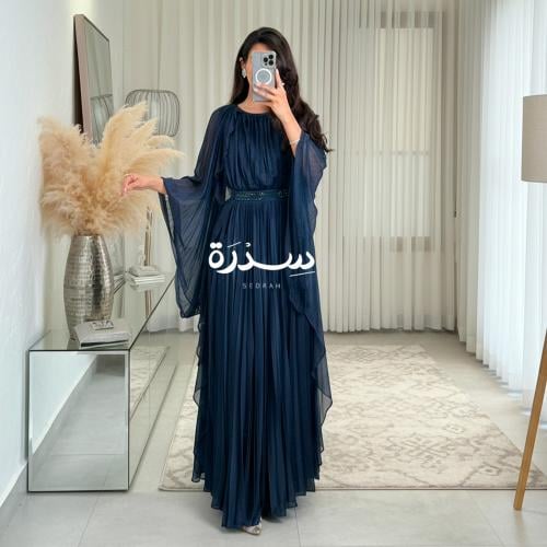 فستان سهرة قليتر بكرستالات فالخصر