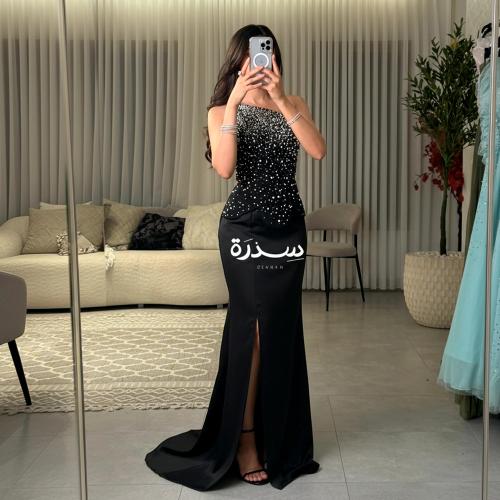 فستان كورسيه بكرستالات