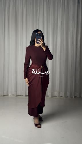 فستان ناعم كسرات