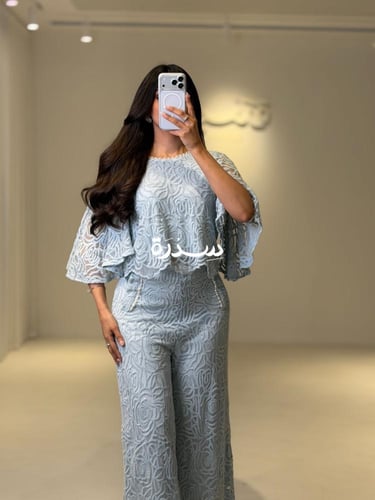 طقم بنطلون دانتيل