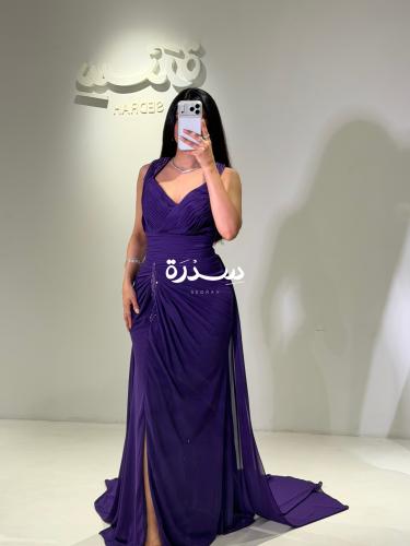 فستان سهره بلاسيه بتطريز عالخصر