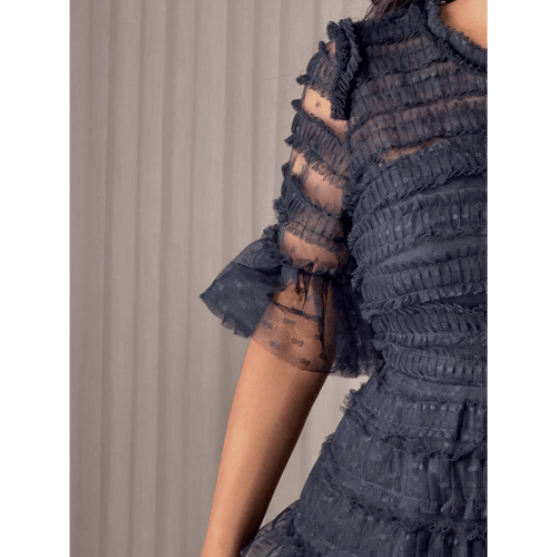 فستان ناعم تل طبقات