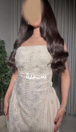 جلابية قطعتين مطرزه