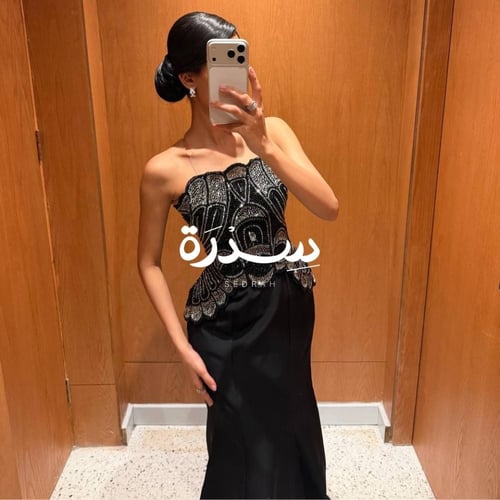 فستان سهرة كورسيه الملكي المطفي