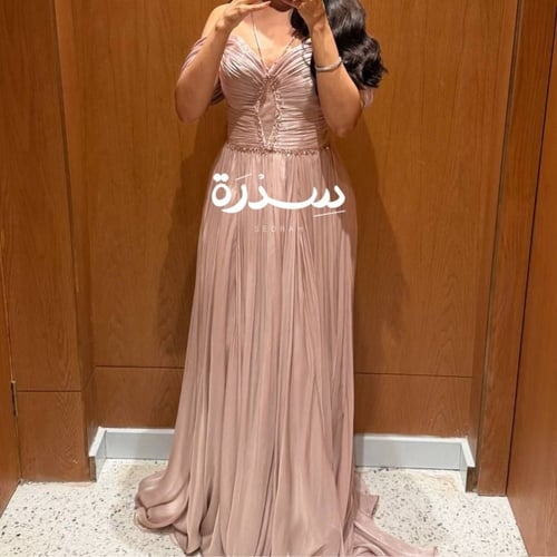 فستان سهرة كرنكل بفصوص علويه