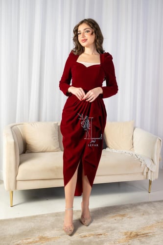 فستان كوخ عودي قصه تحت شتوي